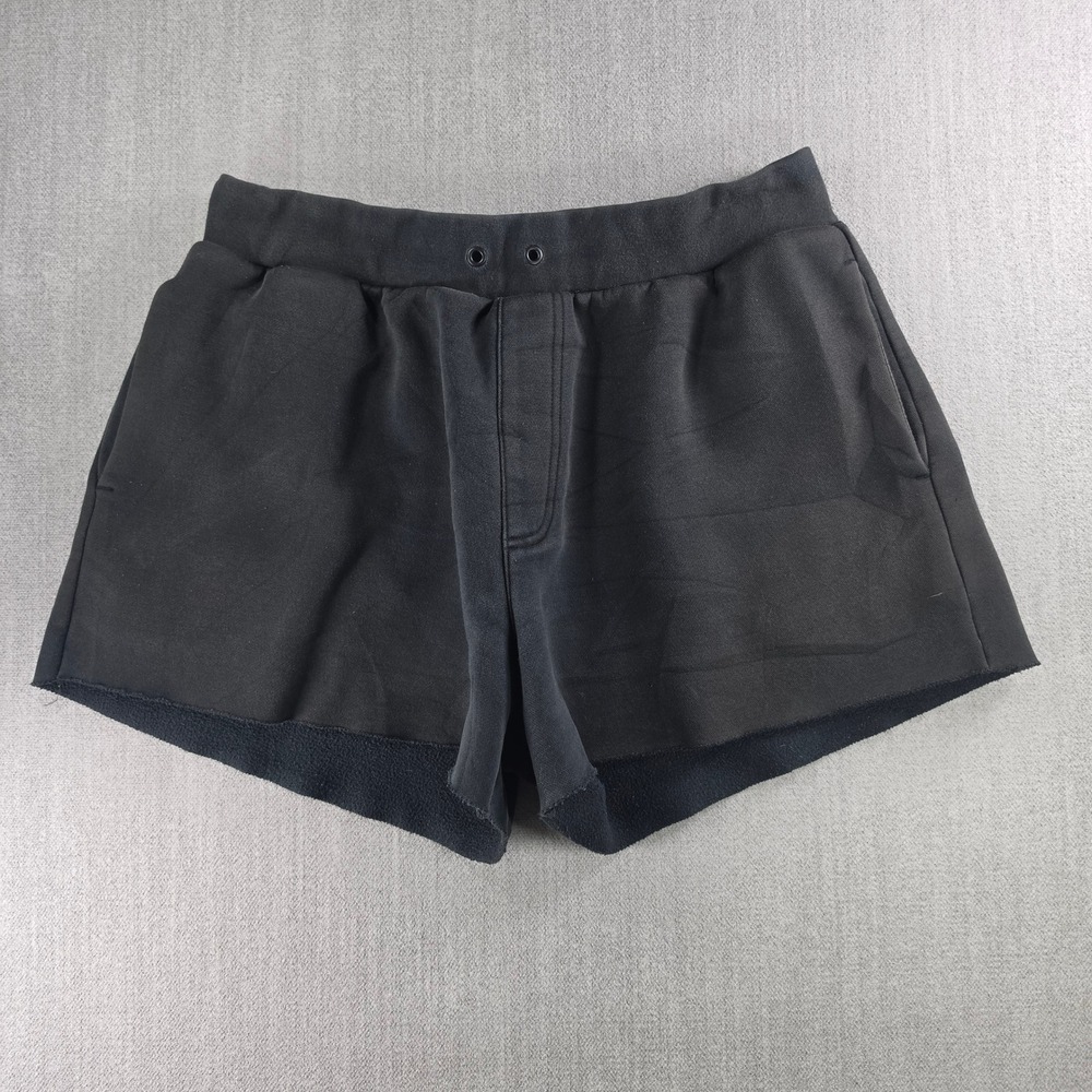 Puma‎ Sweat Shorts Womens Large Black Fenty by Rihanna Raw Hem Fleece Loungewear